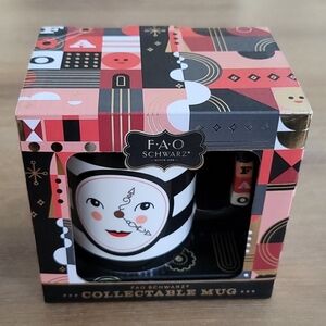 NWT FAO Schwarz Collectible Clock Mug